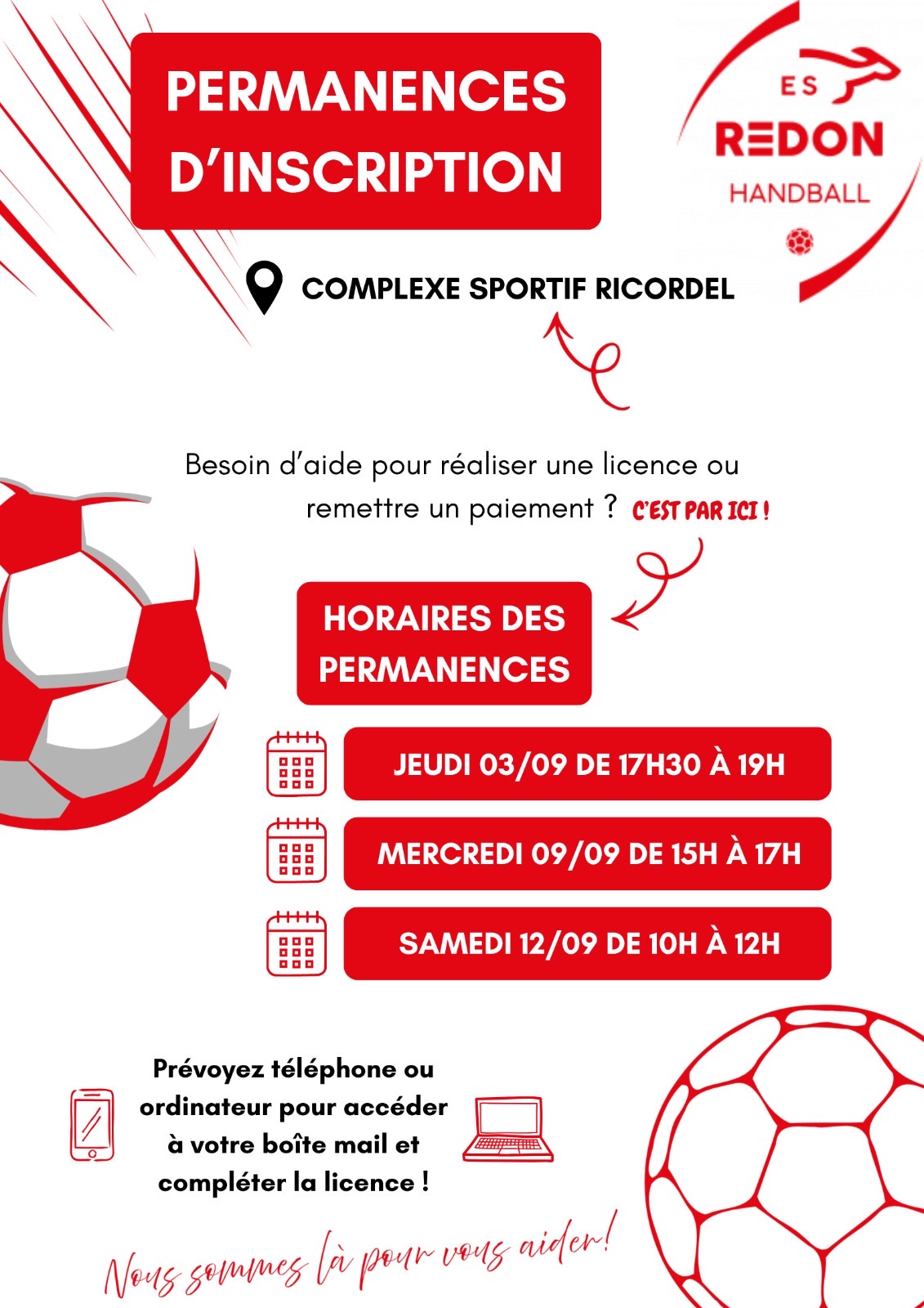 Permanences Inscriptions